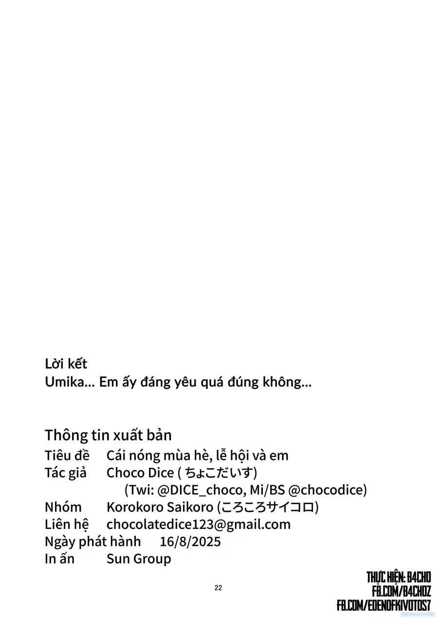 đọc truyện Cơn Nóng Mùa Hè, Lễ Hội Và Em dduj chos hay laf ddooj chos ảnh 23 tại Thiên Thai Truyện