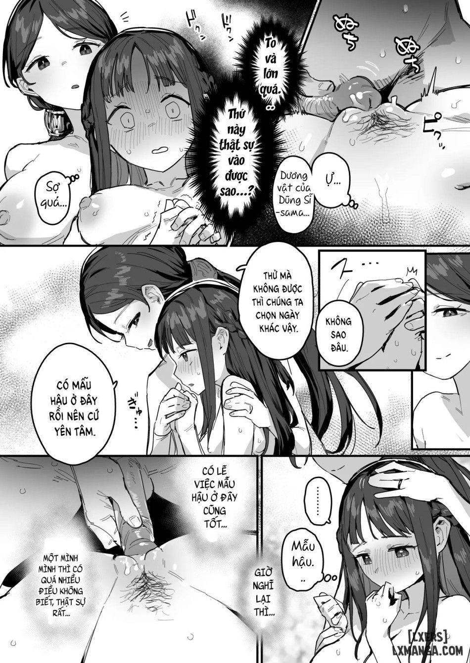 Công Chúa Và Nữ Hoàng Trả Ơn Hiệp Sĩ. Oneshot page 14 - Giả Dược