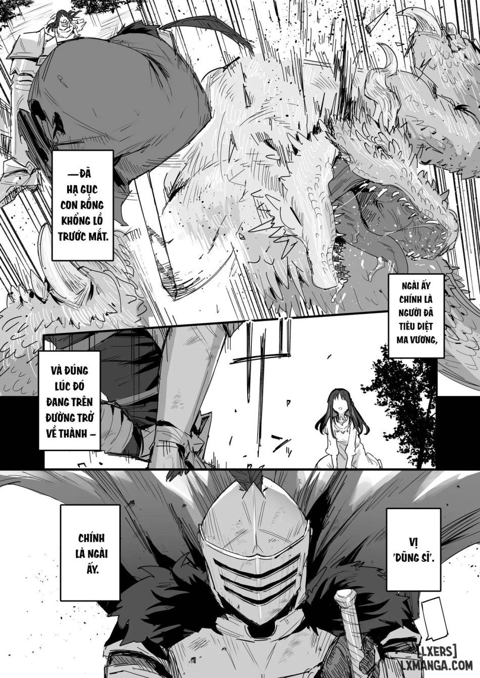 Công Chúa Và Nữ Hoàng Trả Ơn Hiệp Sĩ. Oneshot page 5 - Giả Dược