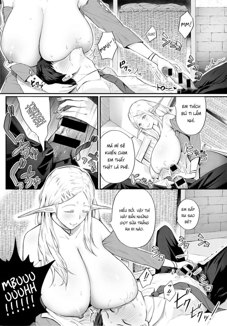 Công Ơn Giải Toả Căng Thẳng Của Hai Chị Elf Oneshot page 13 - Giả Dược