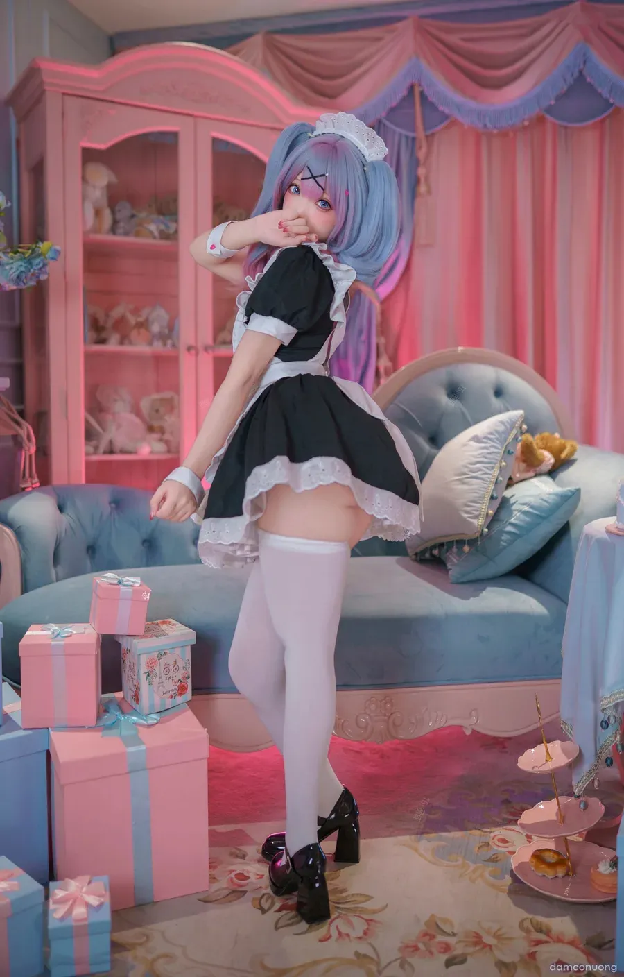 đọc truyện Cosplay Hatsune Miku Rabbit Hole Maid Bangni邦尼 cosplay Hatsune Miku Rabbit Hole Maid ảnh 17 tại Thiên Thai Truyện