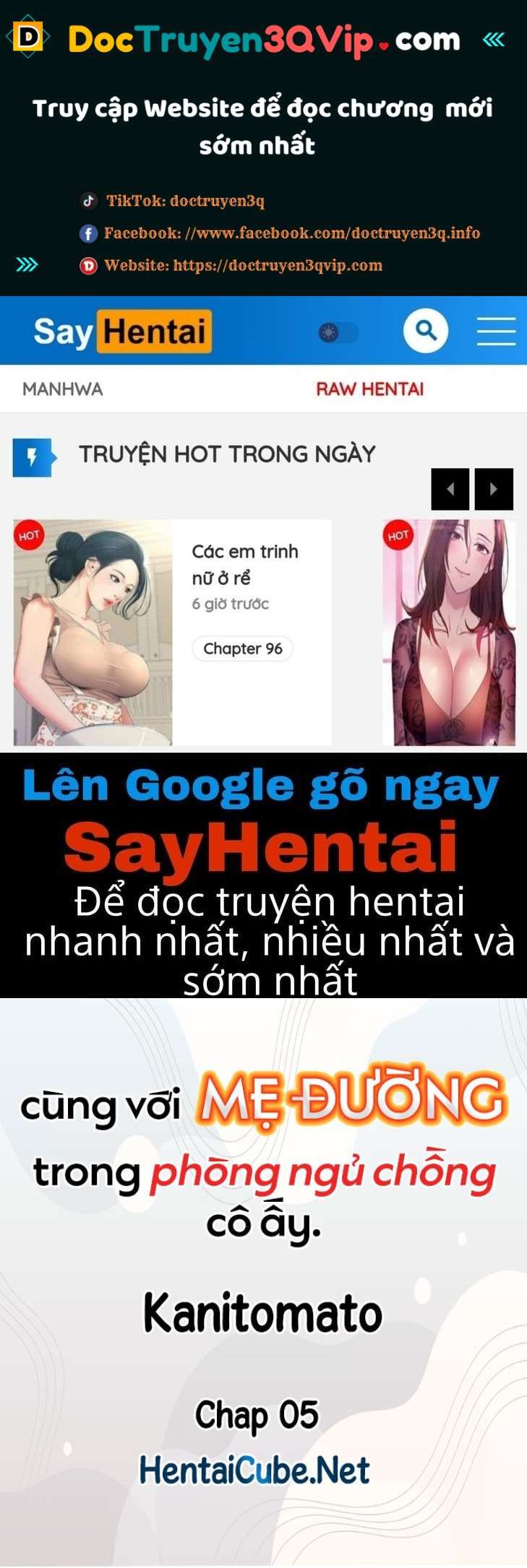 Cùng Với Mẹ Đường Trong Phòng Ngủ Chồng Cô Ấy Chương 5 page 1 - Giả Dược