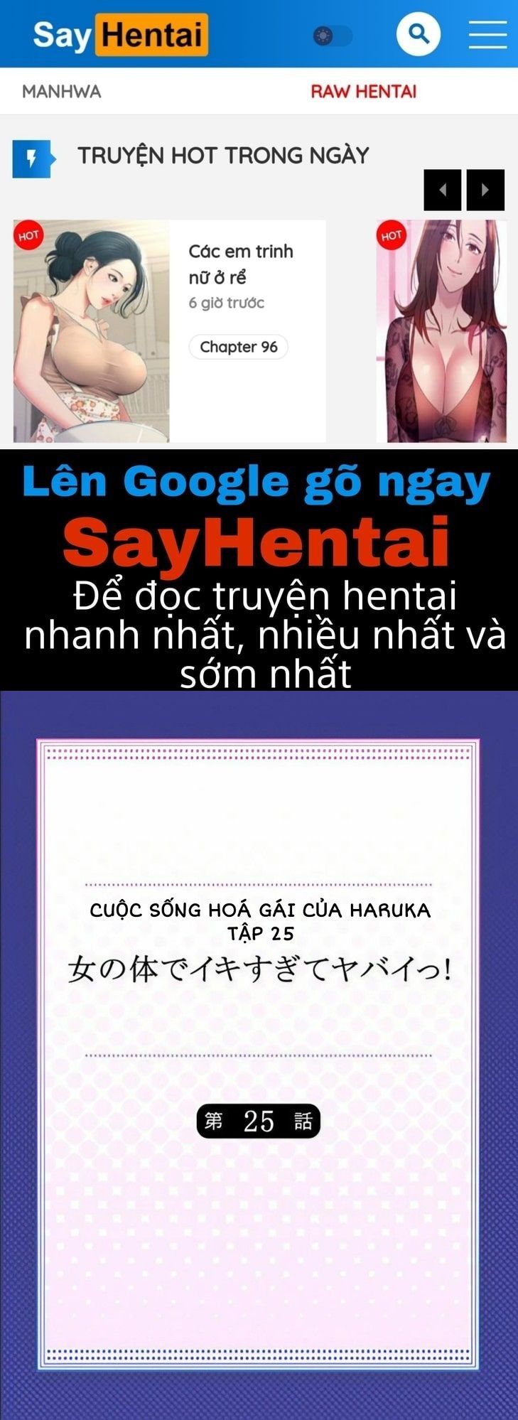 đọc truyện Cuộc Sống Hoá Gái Của Haruka Chương 25 ảnh 1 tại Giả Dược