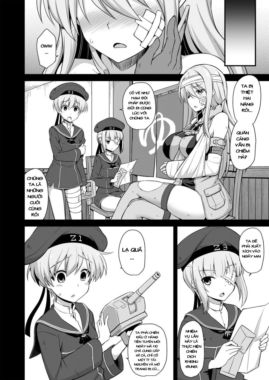 Đêm Trước Khi Kanmusu Mang Thai, Mối Tình Bị Đánh Thuốc Mê Của Prinz Eugen Oneshot page 4 - Giả Dược