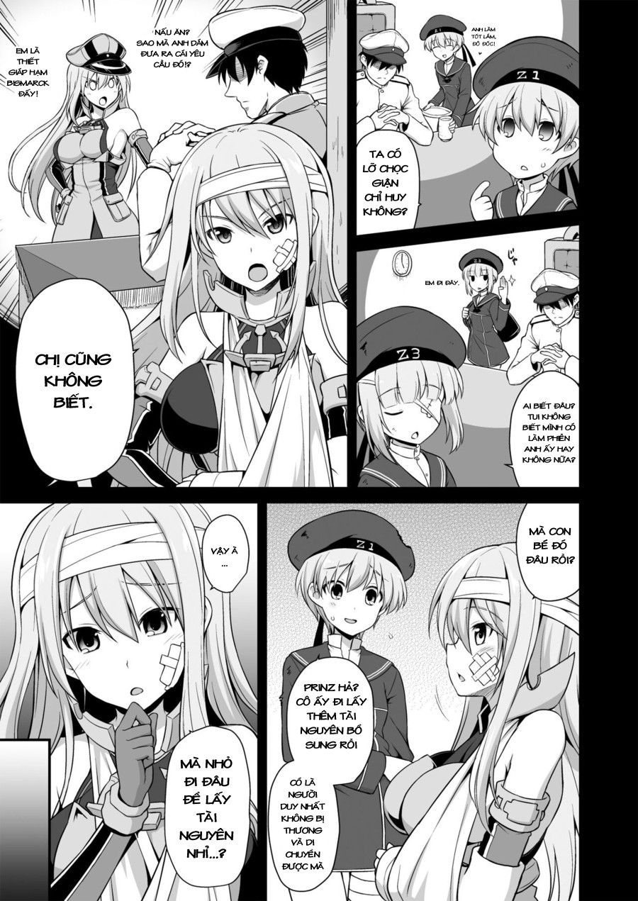 Đêm Trước Khi Kanmusu Mang Thai, Mối Tình Bị Đánh Thuốc Mê Của Prinz Eugen Oneshot page 5 - Giả Dược
