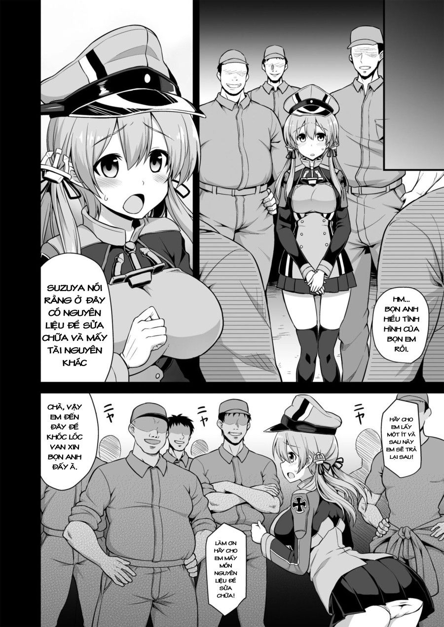 Đêm Trước Khi Kanmusu Mang Thai, Mối Tình Bị Đánh Thuốc Mê Của Prinz Eugen Oneshot page 6 - Giả Dược