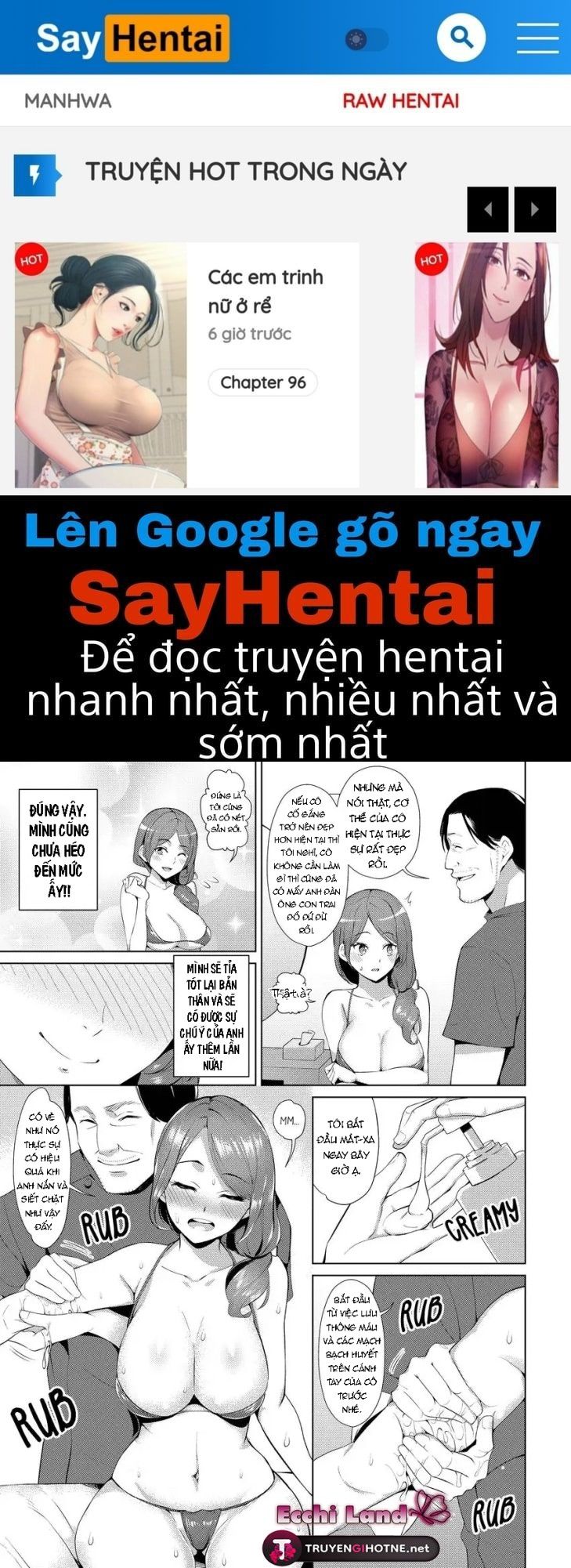 đọc truyện Đi Mát Xa Khi Chồng Đi Vắng Chương 1.2 ảnh 1 tại Giả Dược