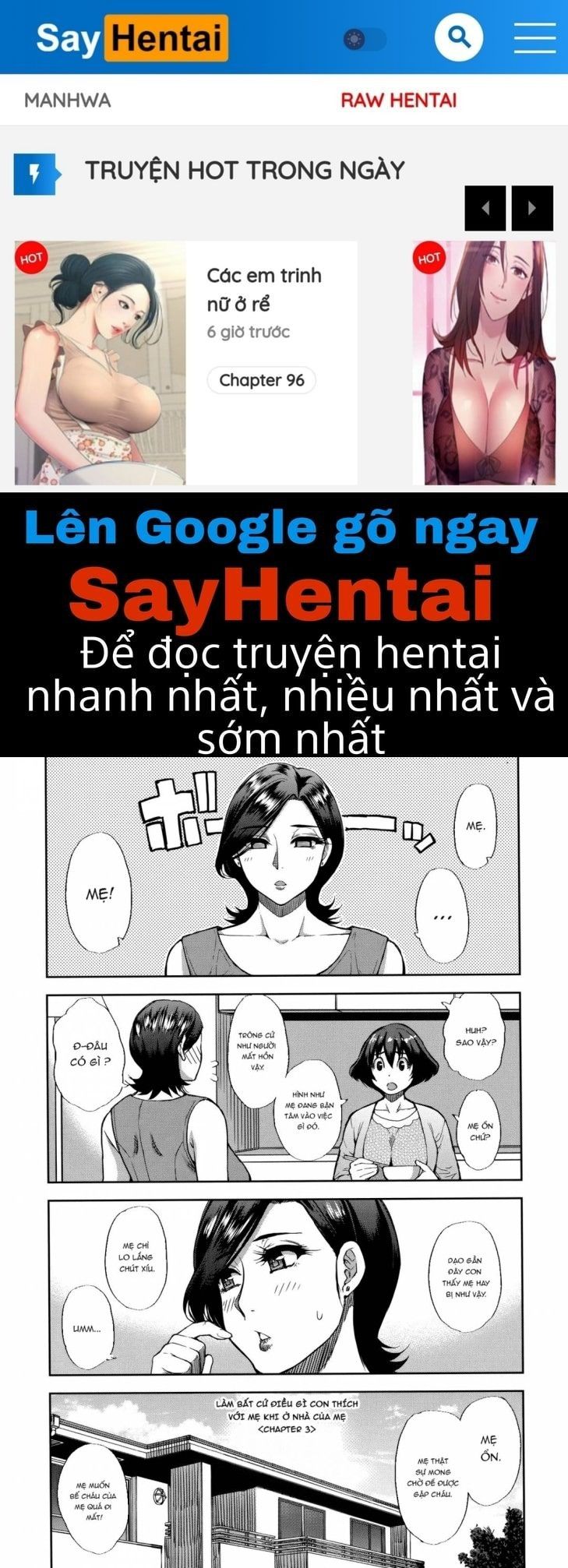 Địt Vào Lồn Mẹ Đi Con Rể Chương 3 page 1 - Giả Dược
