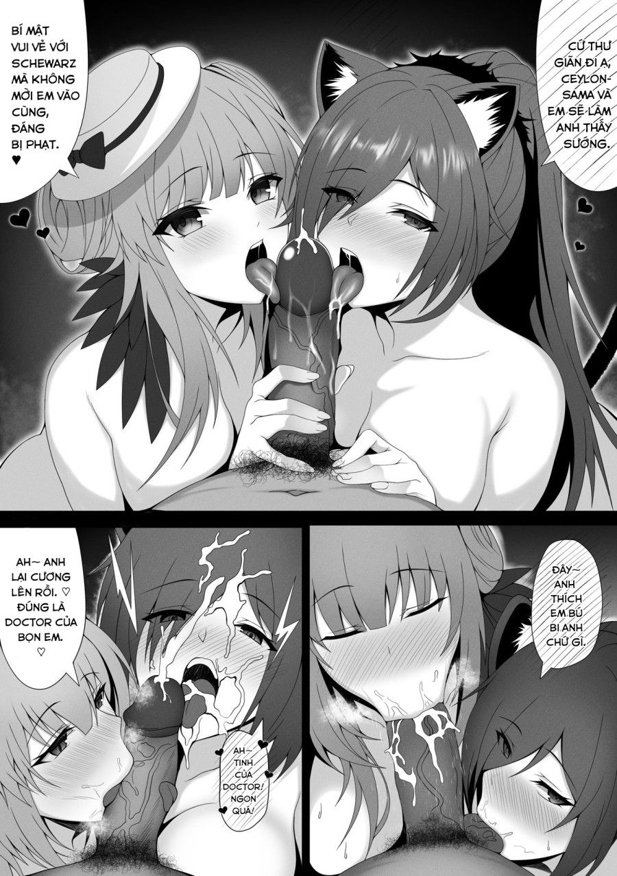 Doctor×ceylon×schwarz (arknights) Oneshot page 22 - Giả Dược