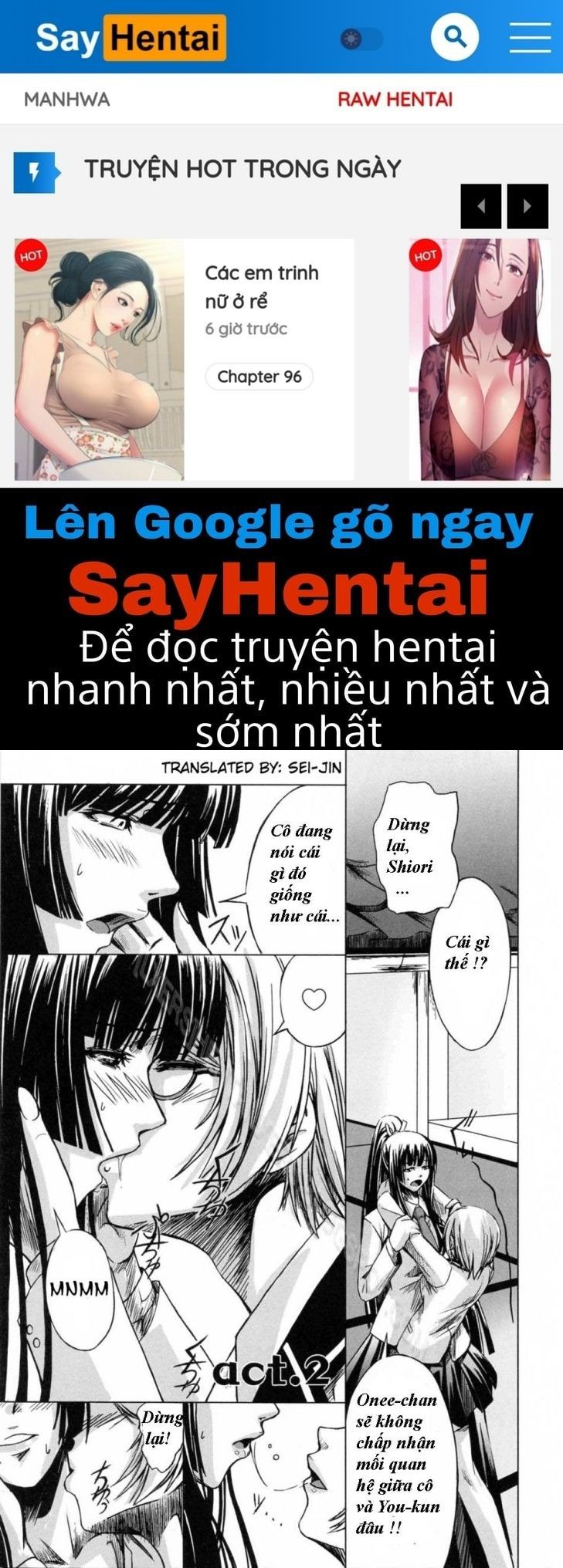 đọc truyện Double Helix Of Her And The Older Sister Chương 2 ảnh 1 tại Giả Dược