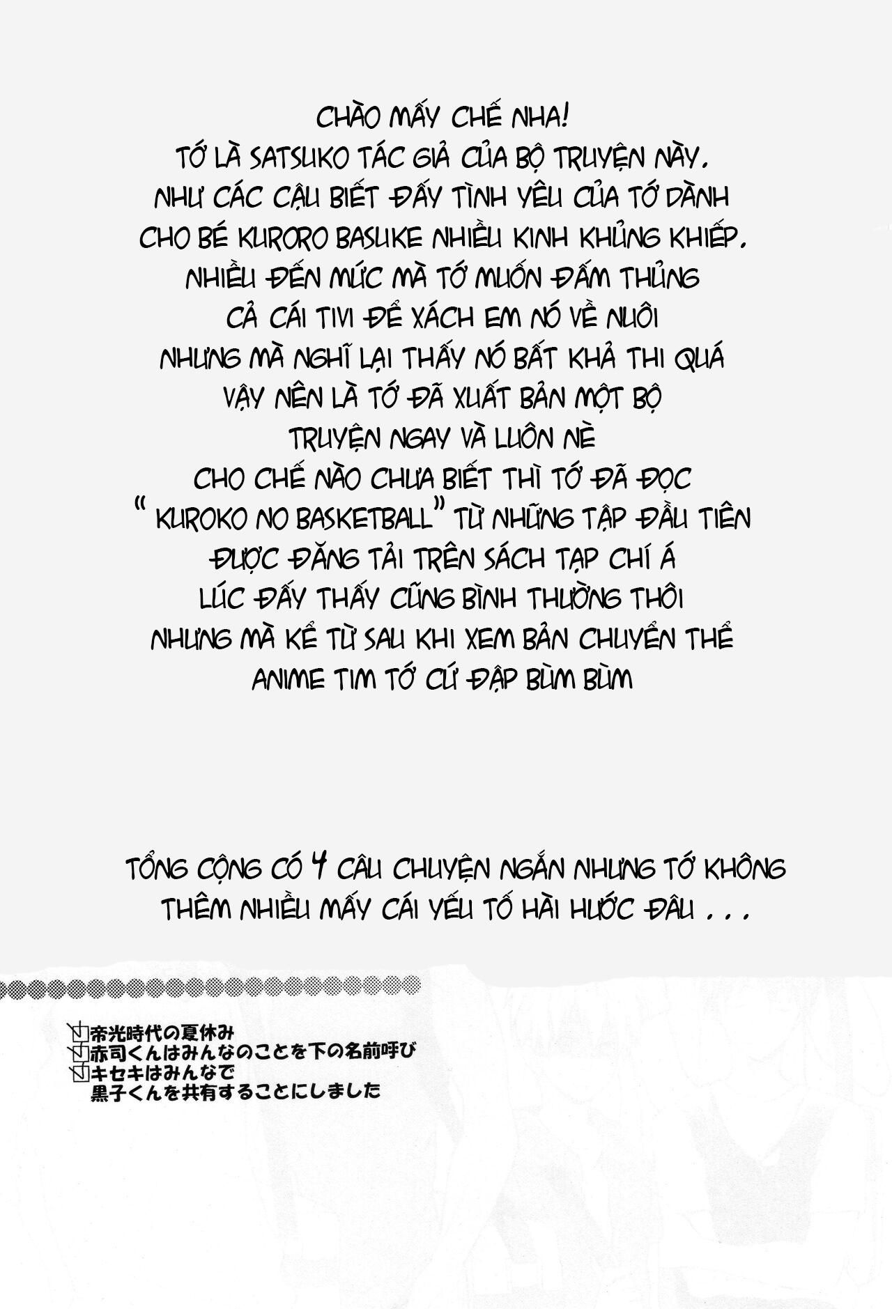 đọc truyện Doujinshi Của Kuroko No Basket Ball Chương 1 ảnh 7 tại Truyện Dạ Ký