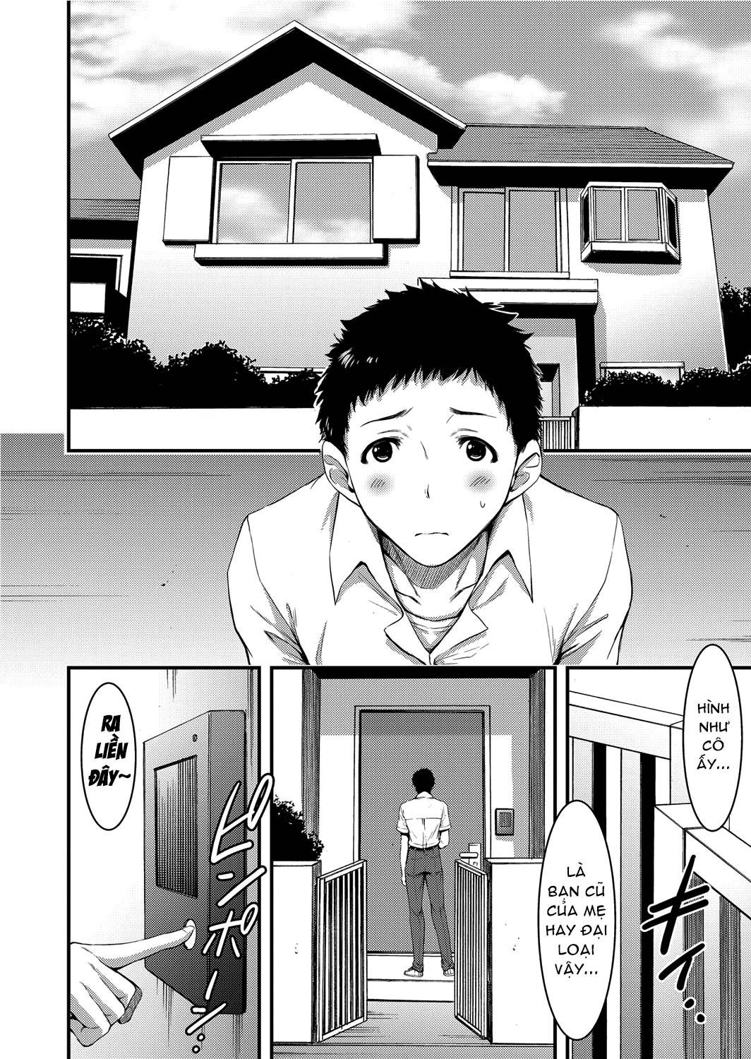 Doutei Tsumamigui Counselor ~yuujin No Musuko Ni Kindan Fudeoroshi~ Oneshot page 5 - Giả Dược