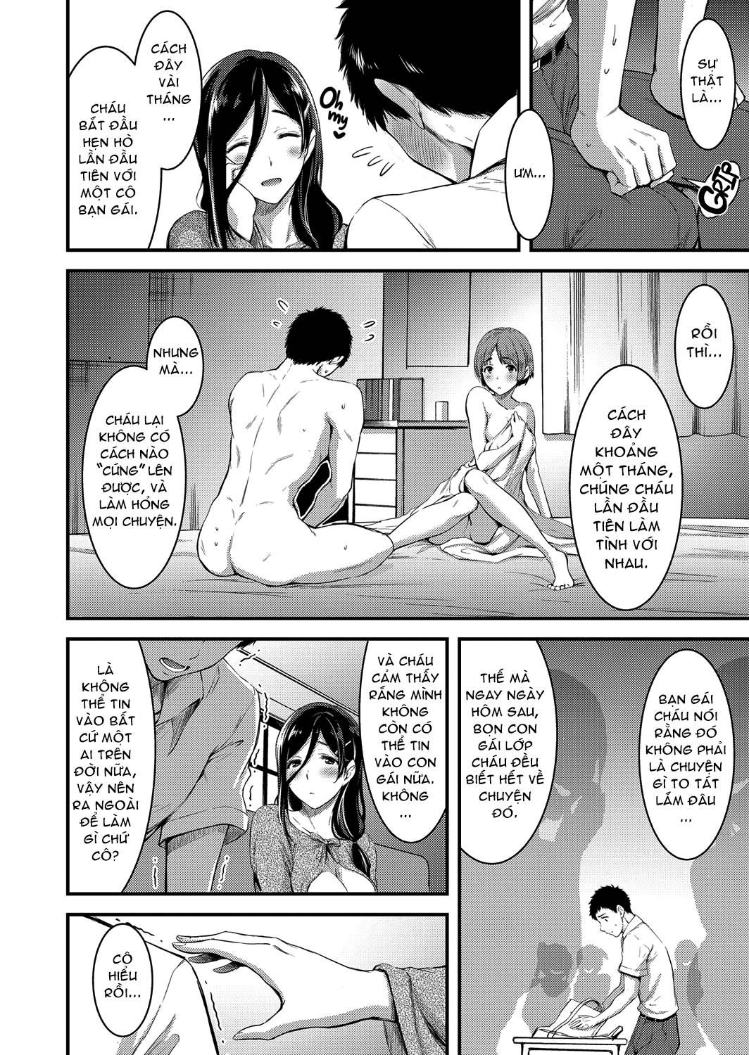 Doutei Tsumamigui Counselor ~yuujin No Musuko Ni Kindan Fudeoroshi~ Oneshot page 9 - Giả Dược