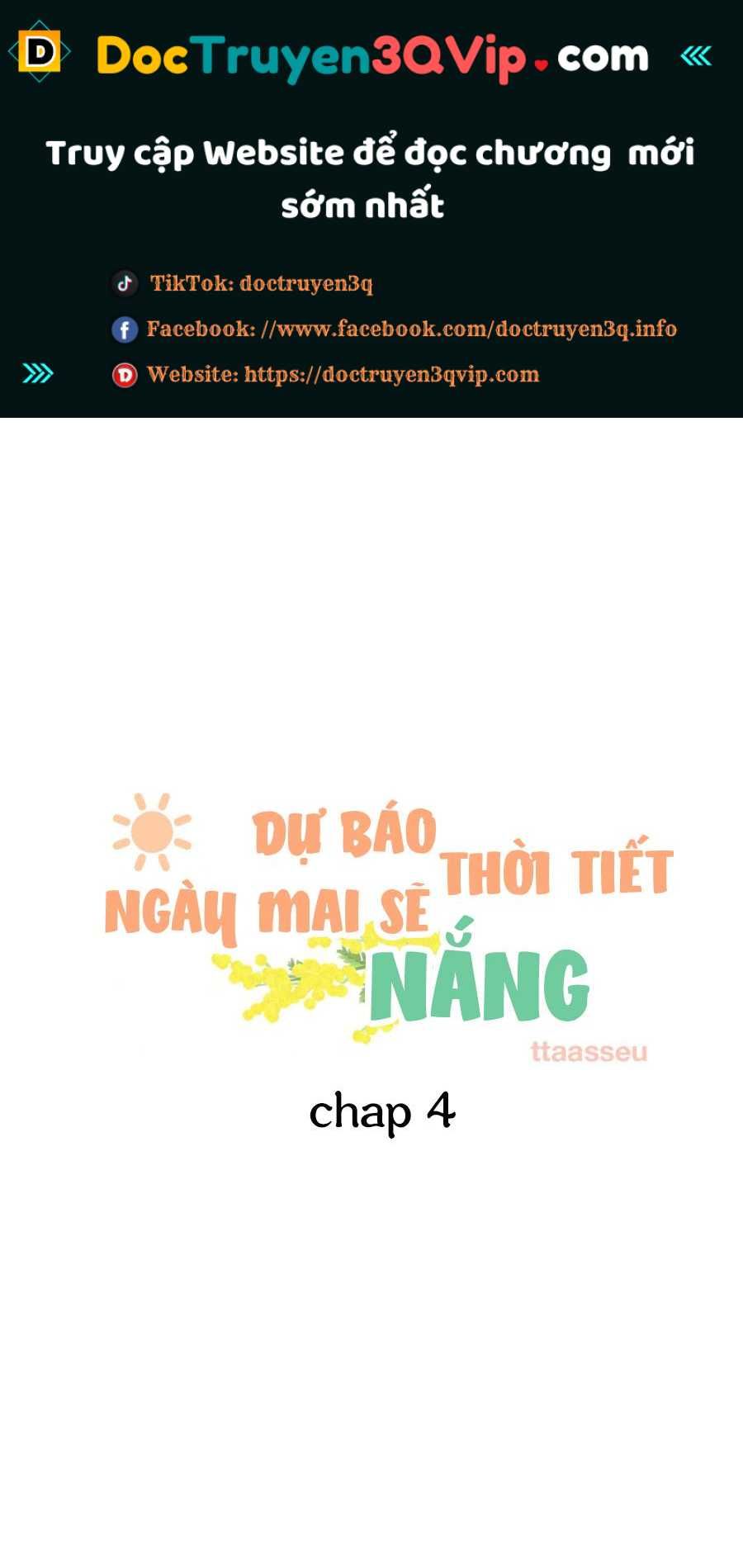 đọc truyện Dự Báo Thời Tiết Ngày Mai Sẽ Nắng Chương 4 ảnh 1 tại Truyện Dạ Ký