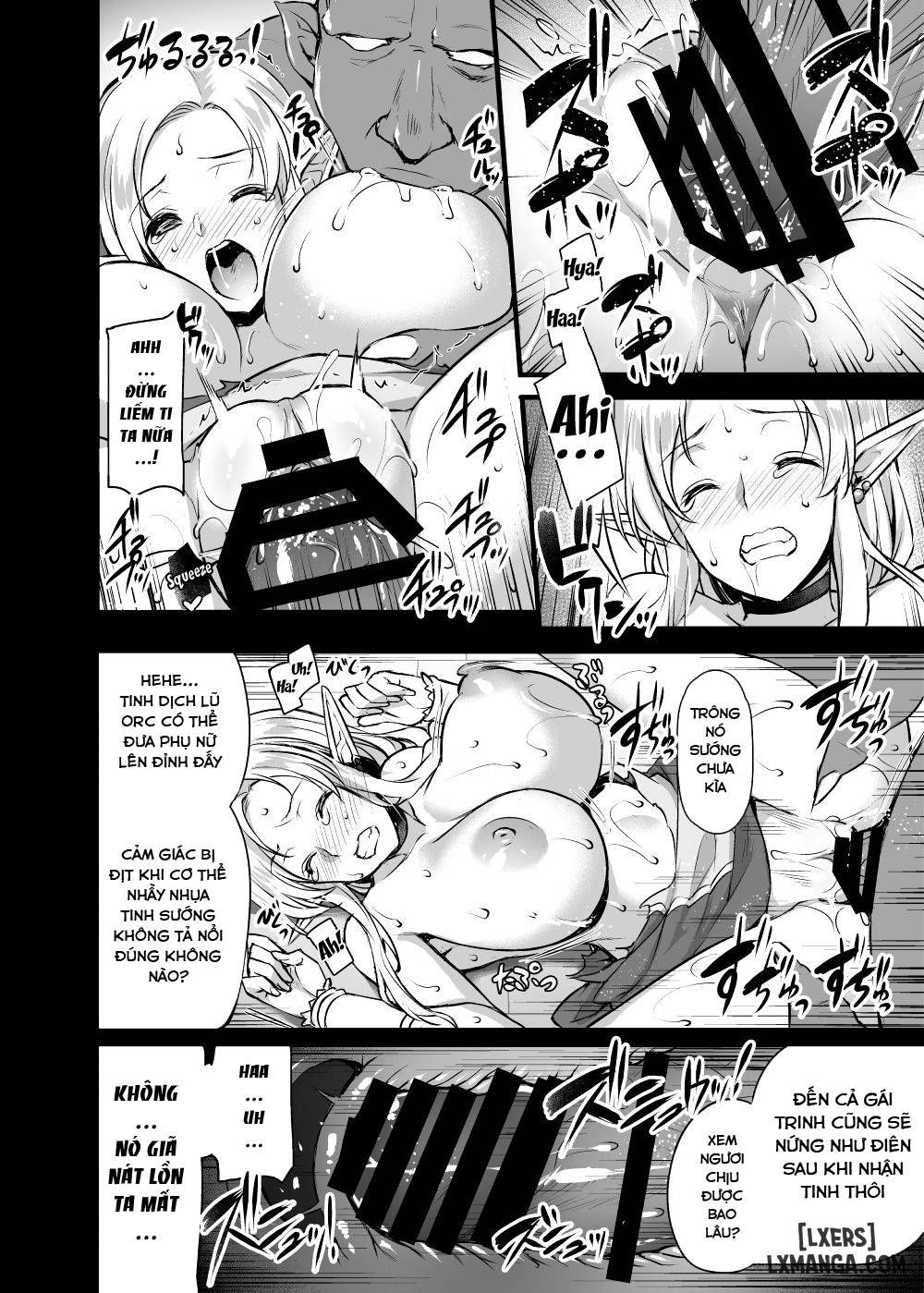 đọc truyện Elf No Okaa-san ~giri No Musuko No Me No Mae De Orc Ni Okasarete Chương 1 ảnh 14 tại Giả Dược
