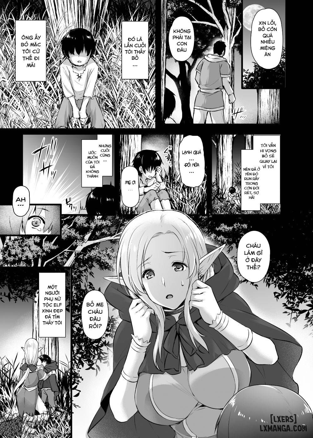 đọc truyện Elf No Okaa-san ~giri No Musuko No Me No Mae De Orc Ni Okasarete Chương 1 ảnh 3 tại Giả Dược