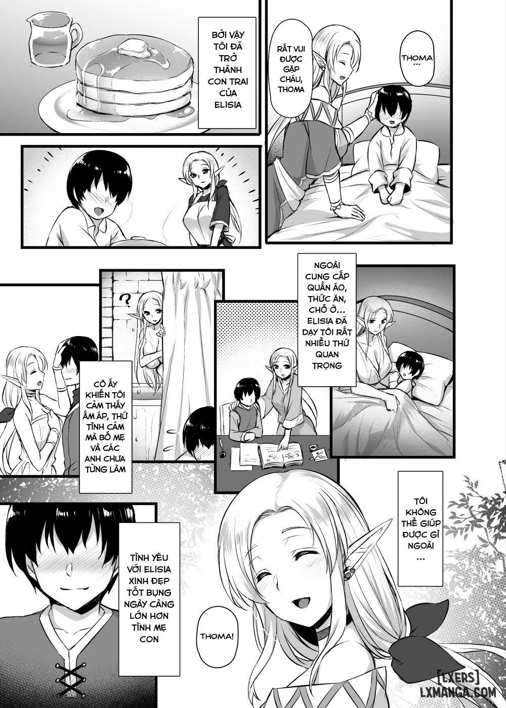 đọc truyện Elf No Okaa-san ~giri No Musuko No Me No Mae De Orc Ni Okasarete Chương 1 ảnh 5 tại Giả Dược