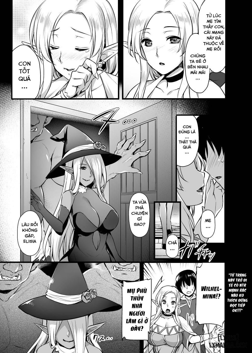 đọc truyện Elf No Okaa-san ~giri No Musuko No Me No Mae De Orc Ni Okasarete Chương 1 ảnh 7 tại Giả Dược