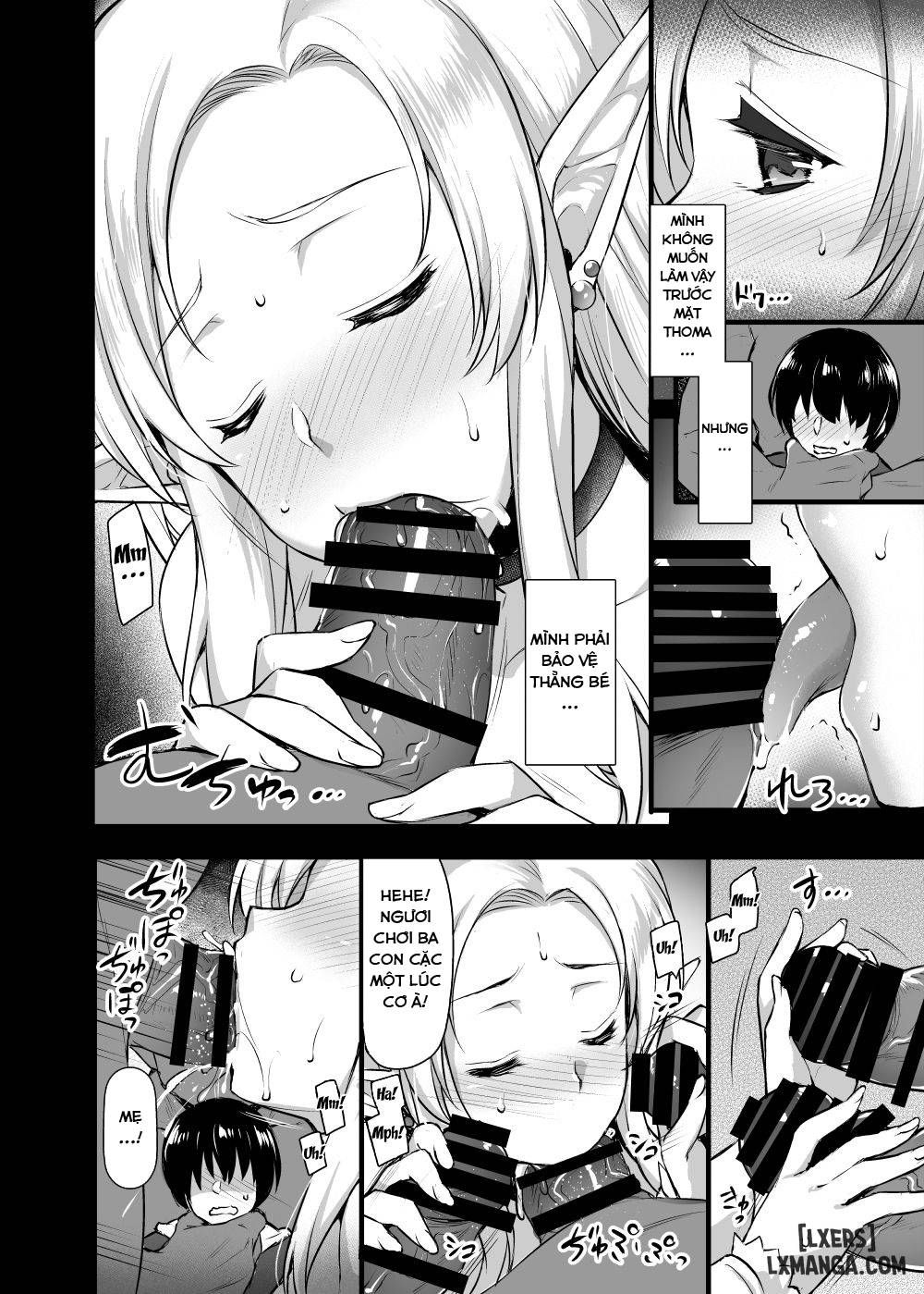 đọc truyện Elf No Okaa-san ~giri No Musuko No Me No Mae De Orc Ni Okasarete Chương 1 ảnh 10 tại Giả Dược