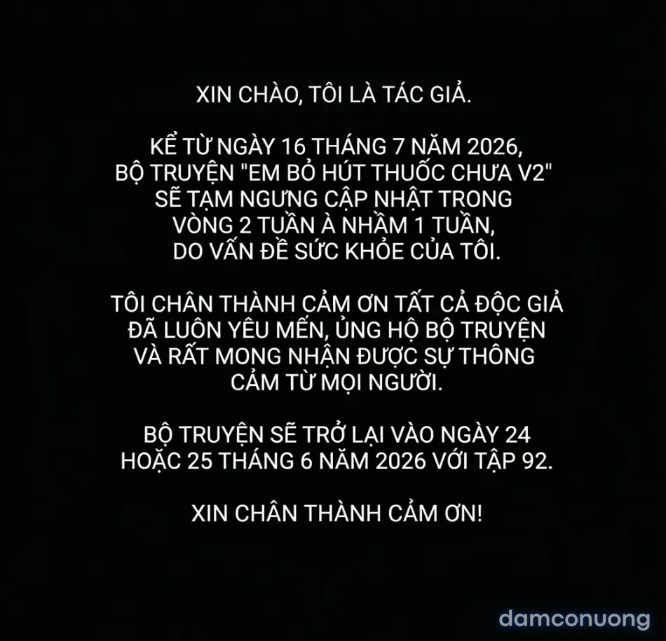 đọc truyện Em Bỏ Hút Thuốc Chưa V2 Chương 91.5 ảnh 2 tại Thiên Thai Truyện