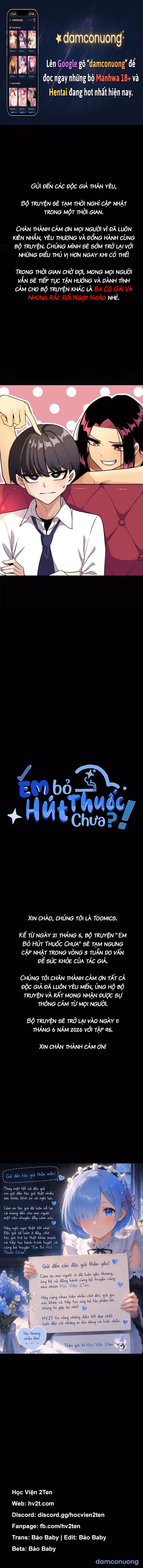đọc truyện Em Bỏ Hút Thuốc Chưa Chương 94.5 ảnh 2 tại Thiên Thai Truyện