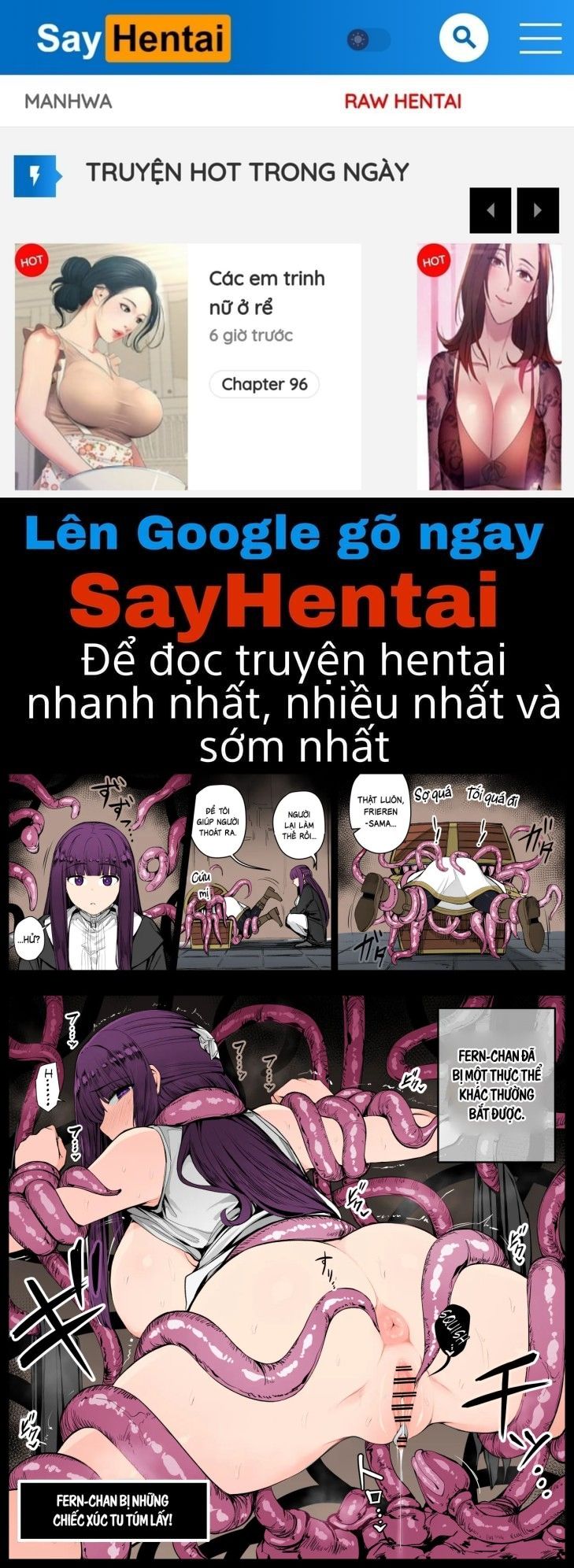 đọc truyện "fern-chan Bị Một Mimic Hơi Khác So Với Bình Thường Bắt Được (tập 7 & 8) - Truyện Màu." Chương 1 ảnh 1 tại Thiên Thai Truyện