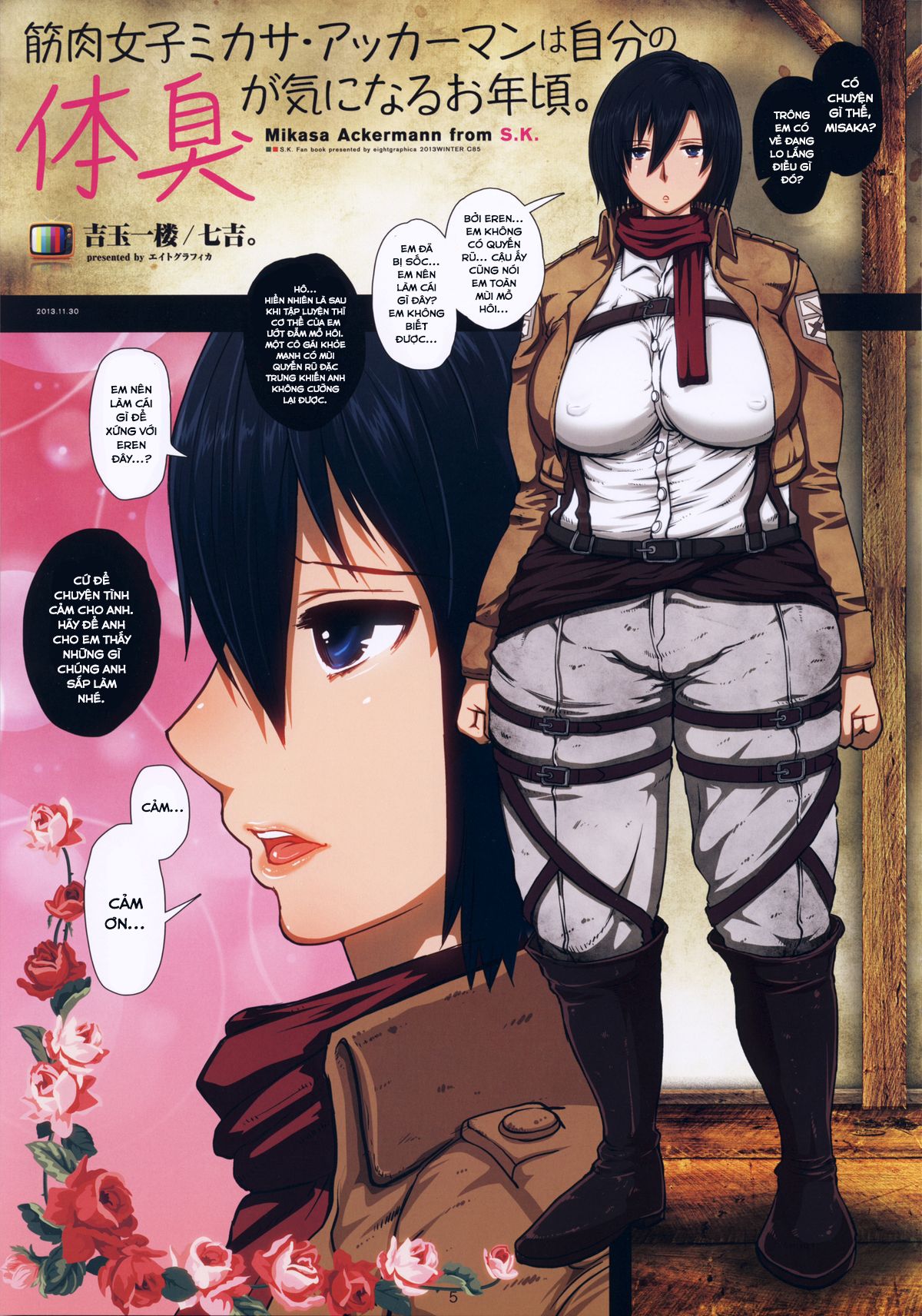 đọc truyện Fukkin Joshi Mikasa Ackerman Wa Taishuu Ga Ki Ni Naru Otoshi Goro Oneshot ảnh 6 tại Giả Dược
