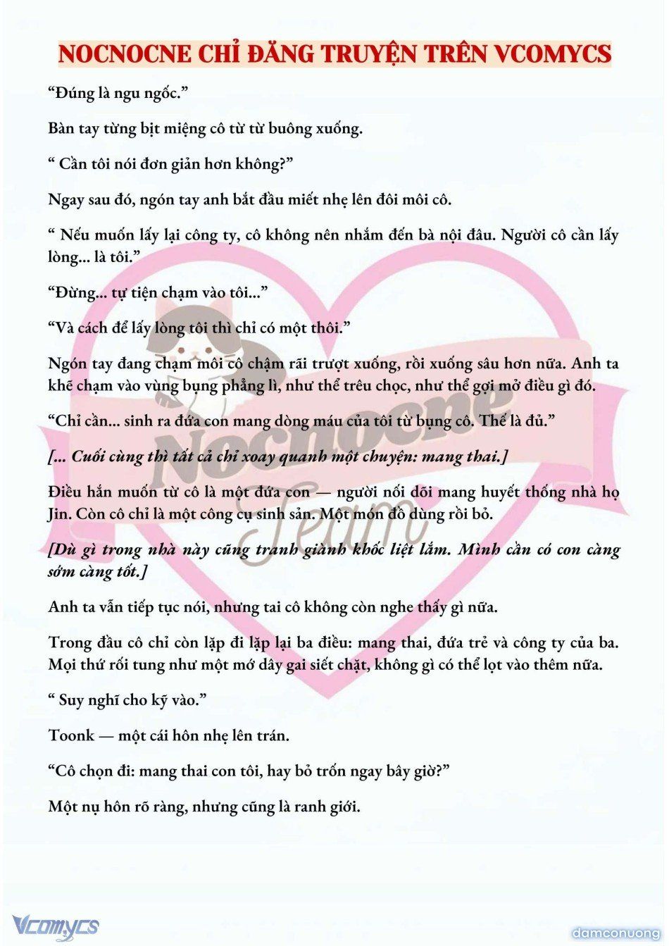 đọc truyện [full] [novel] Mang Thai, Cưỡng Đoạt Chương 10 ảnh 8 tại Thiên Thai Truyện