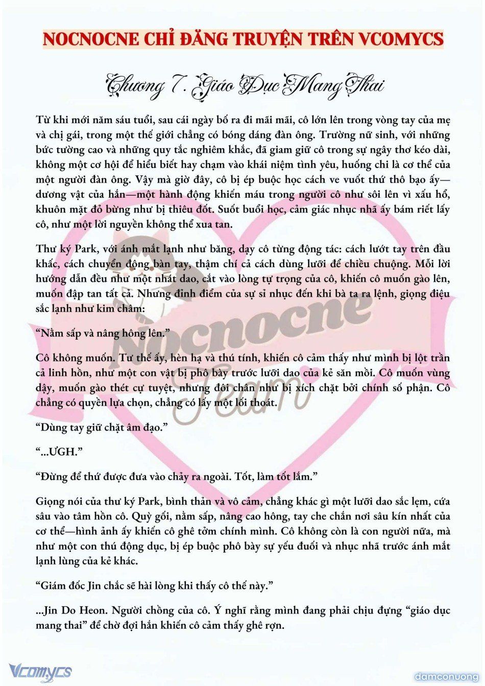 đọc truyện [full] [novel] Mang Thai, Cưỡng Đoạt Chương 7 ảnh 3 tại Thiên Thai Truyện