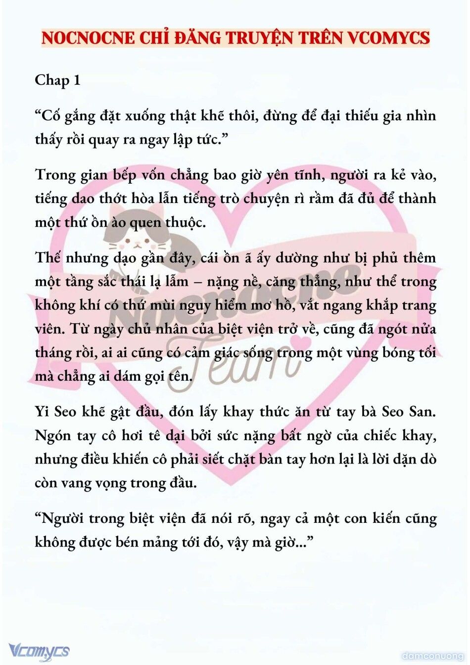 đọc truyện [full] [novel] Ngọn Đèn Biệt Viện Không Bao Giờ Tắt Chương 1 ảnh 3 tại Thiên Thai Truyện