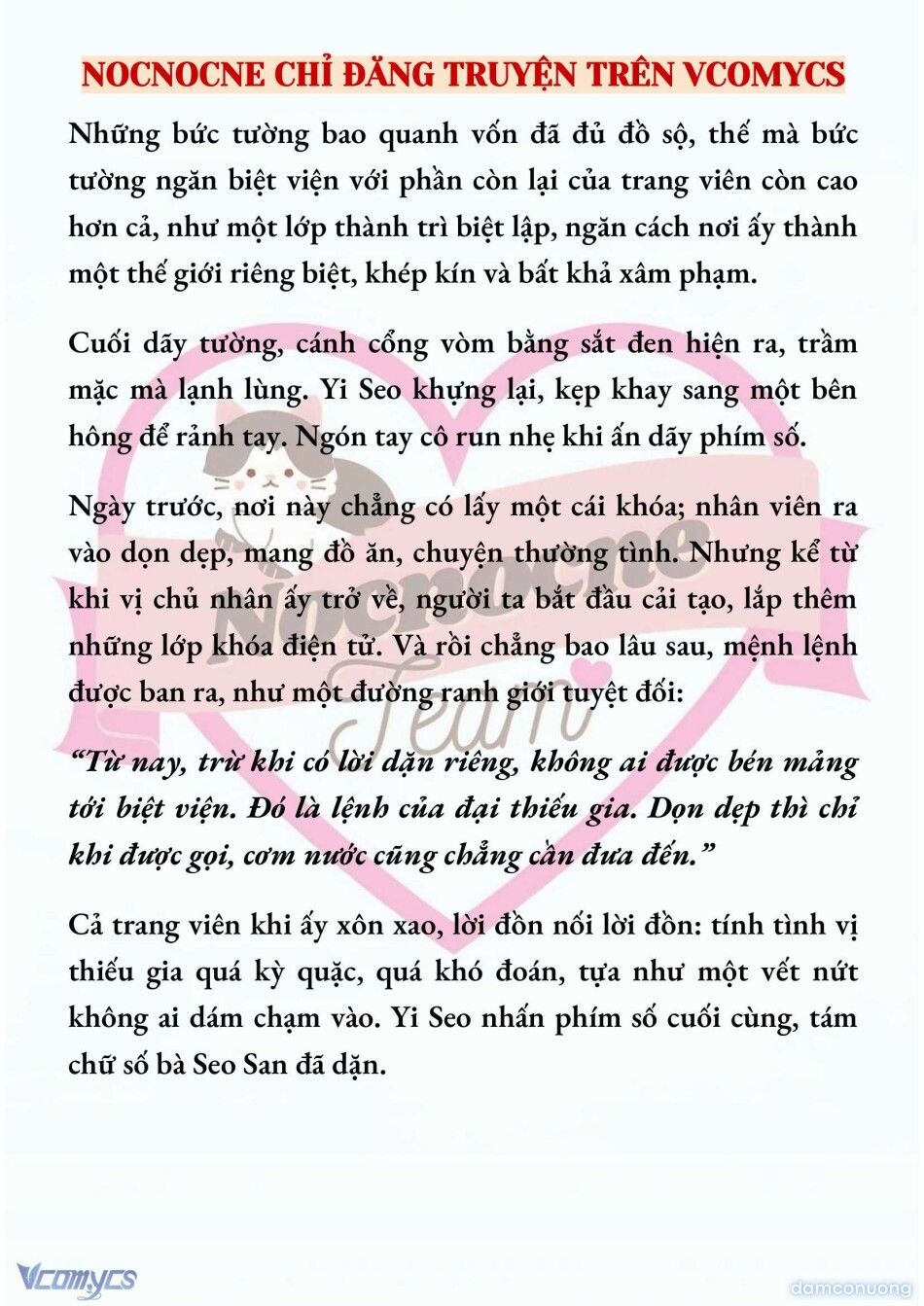 đọc truyện [full] [novel] Ngọn Đèn Biệt Viện Không Bao Giờ Tắt Chương 1 ảnh 9 tại Thiên Thai Truyện