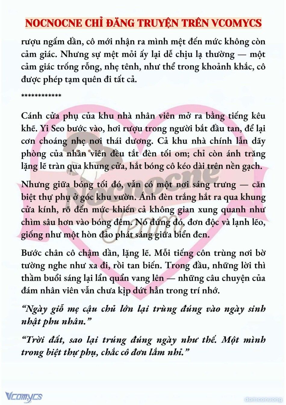 đọc truyện [full] [novel] Ngọn Đèn Biệt Viện Không Bao Giờ Tắt Chương 22 ảnh 5 tại Thiên Thai Truyện
