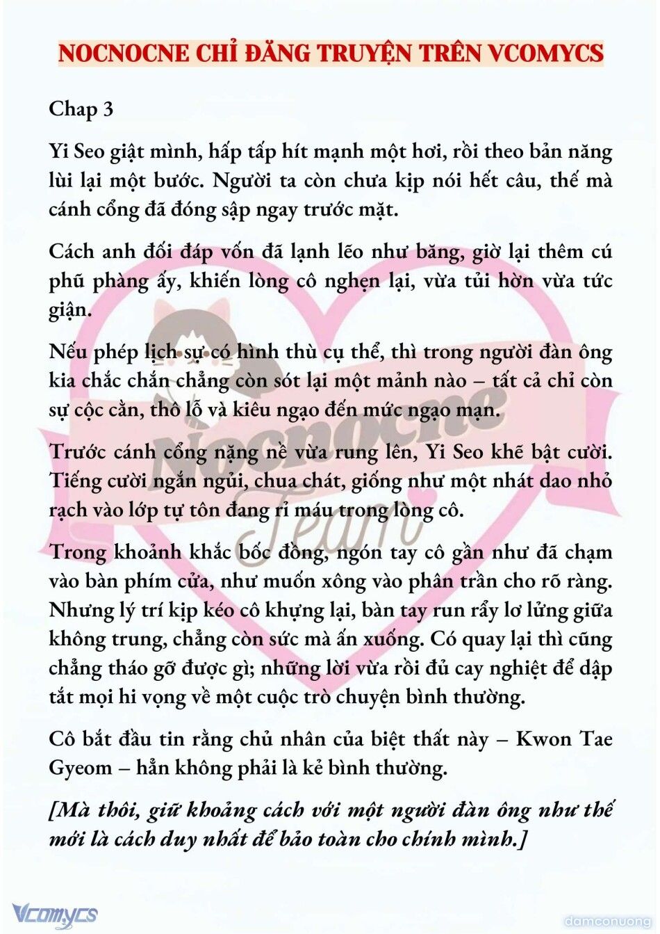 đọc truyện [full] [novel] Ngọn Đèn Biệt Viện Không Bao Giờ Tắt Chương 3 ảnh 3 tại Thiên Thai Truyện