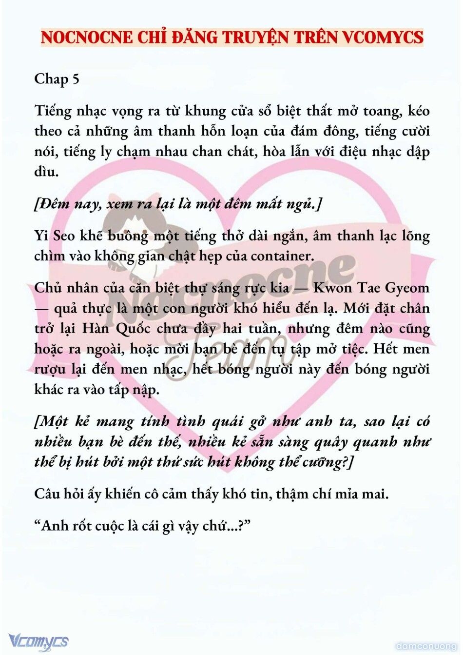 đọc truyện [full] [novel] Ngọn Đèn Biệt Viện Không Bao Giờ Tắt Chương 5 ảnh 3 tại Thiên Thai Truyện