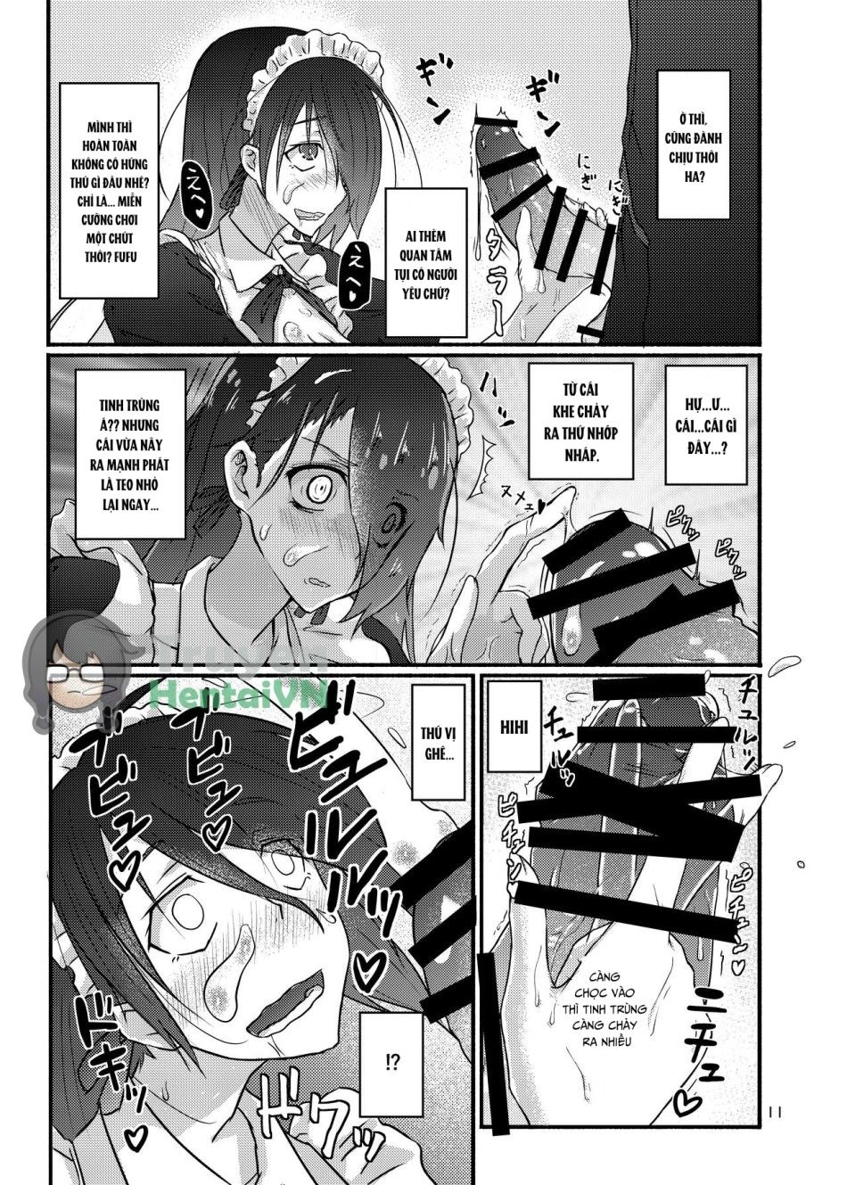 Futsuu No Inkya No Jk Datta Kedo, Maid Ni Sarete, Makasare Haramasare Shussan Saserarete Bitch Ni Naremashita! Oneshot page 11 - Giả Dược