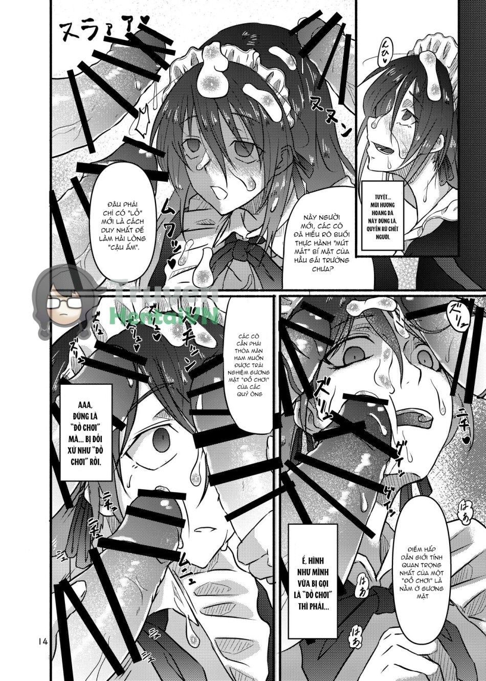 Futsuu No Inkya No Jk Datta Kedo, Maid Ni Sarete, Makasare Haramasare Shussan Saserarete Bitch Ni Naremashita! Oneshot page 14 - Giả Dược