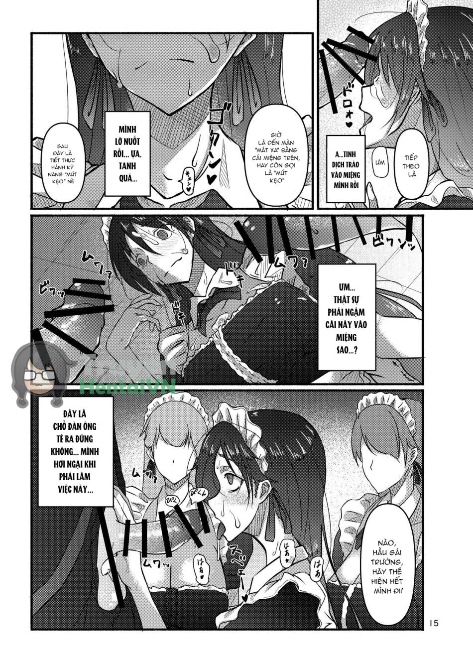 Futsuu No Inkya No Jk Datta Kedo, Maid Ni Sarete, Makasare Haramasare Shussan Saserarete Bitch Ni Naremashita! Oneshot page 15 - Giả Dược