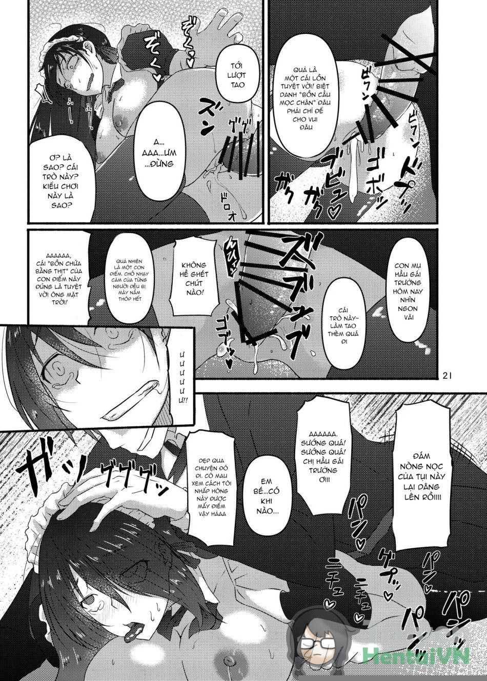 Futsuu No Inkya No Jk Datta Kedo, Maid Ni Sarete, Makasare Haramasare Shussan Saserarete Bitch Ni Naremashita! Oneshot page 21 - Giả Dược