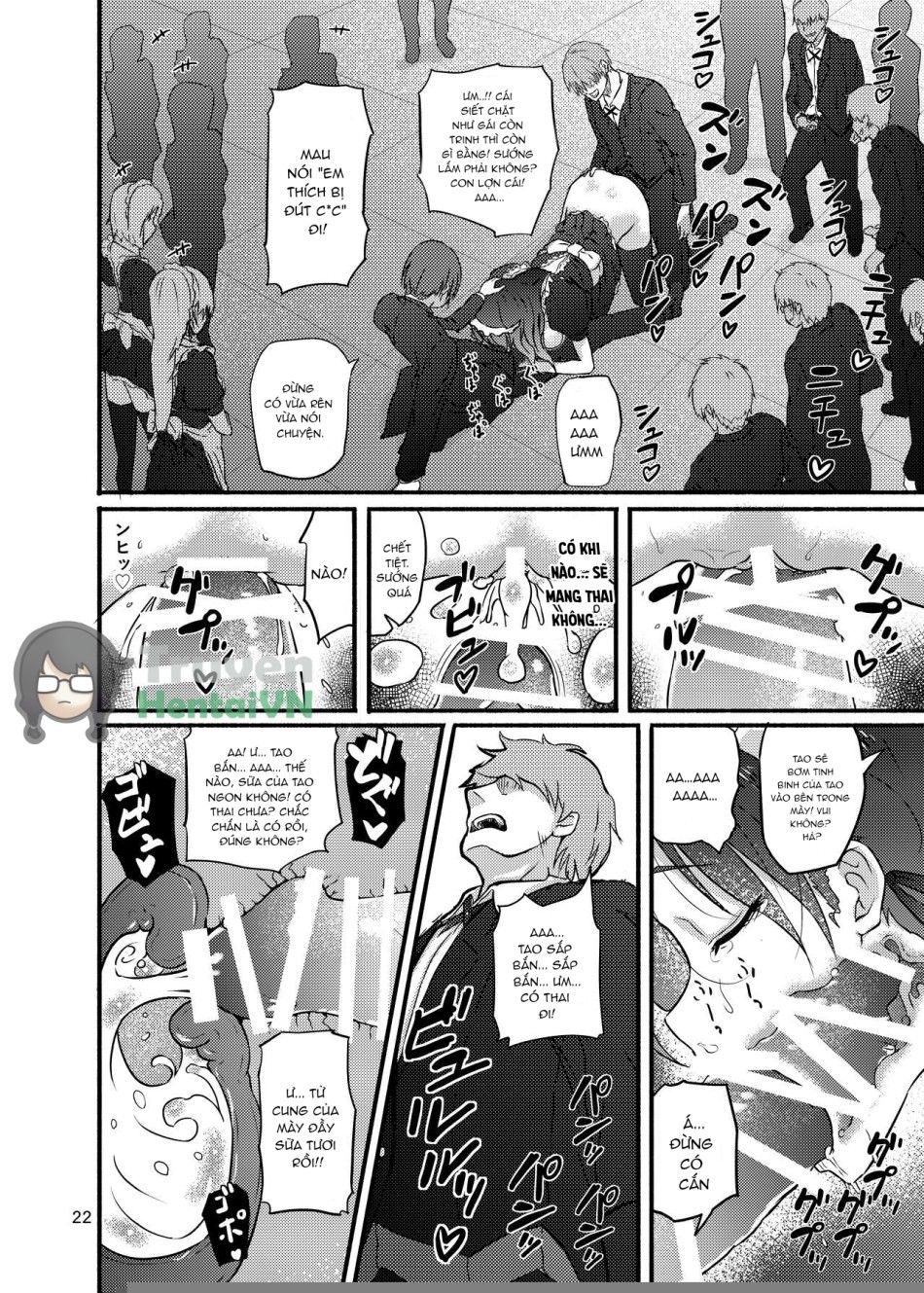 Futsuu No Inkya No Jk Datta Kedo, Maid Ni Sarete, Makasare Haramasare Shussan Saserarete Bitch Ni Naremashita! Oneshot page 22 - Giả Dược