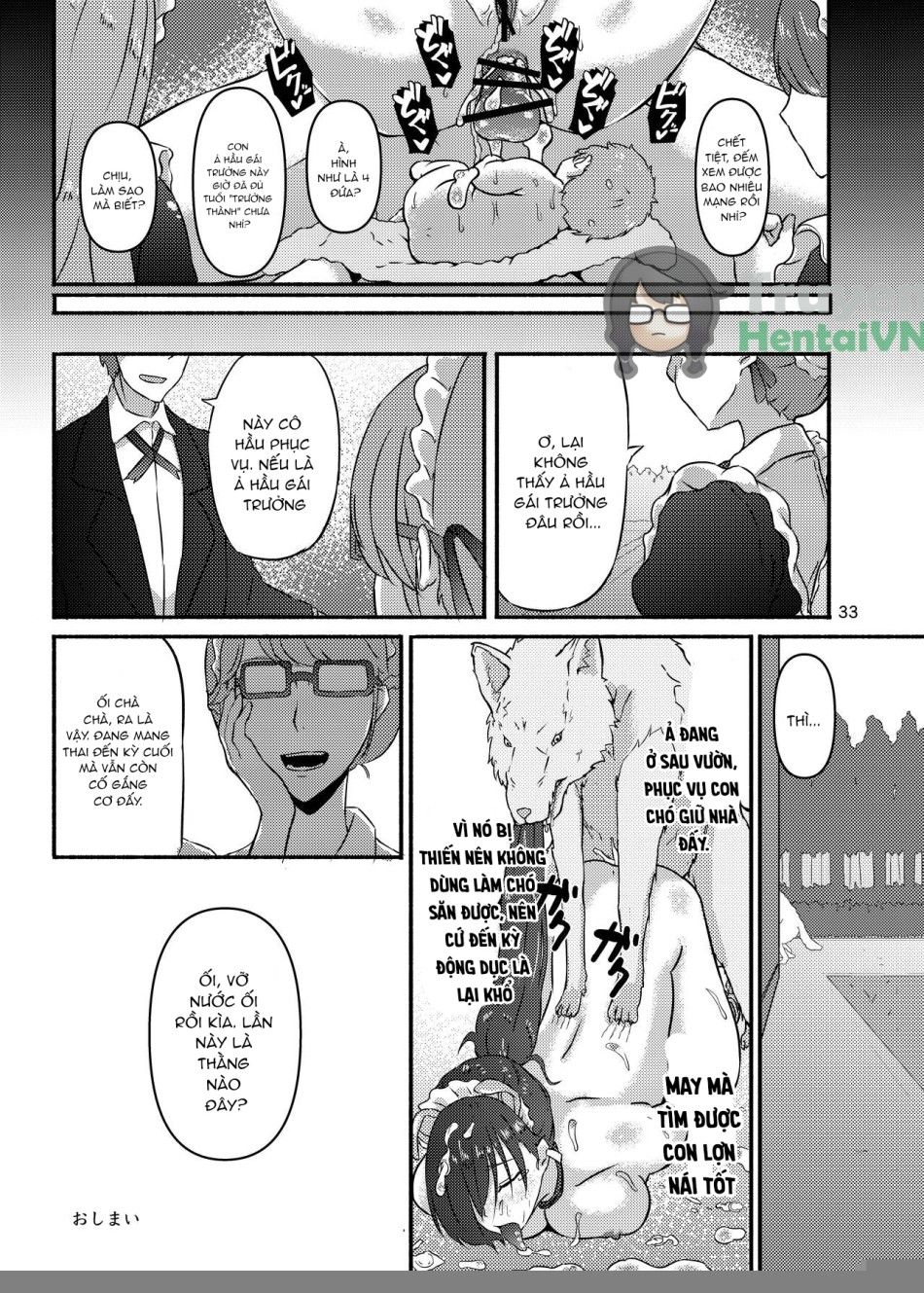 Futsuu No Inkya No Jk Datta Kedo, Maid Ni Sarete, Makasare Haramasare Shussan Saserarete Bitch Ni Naremashita! Oneshot page 33 - Giả Dược