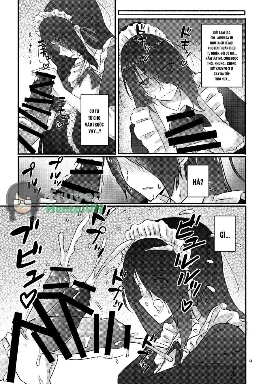 Futsuu No Inkya No Jk Datta Kedo, Maid Ni Sarete, Makasare Haramasare Shussan Saserarete Bitch Ni Naremashita! Oneshot page 9 - Giả Dược