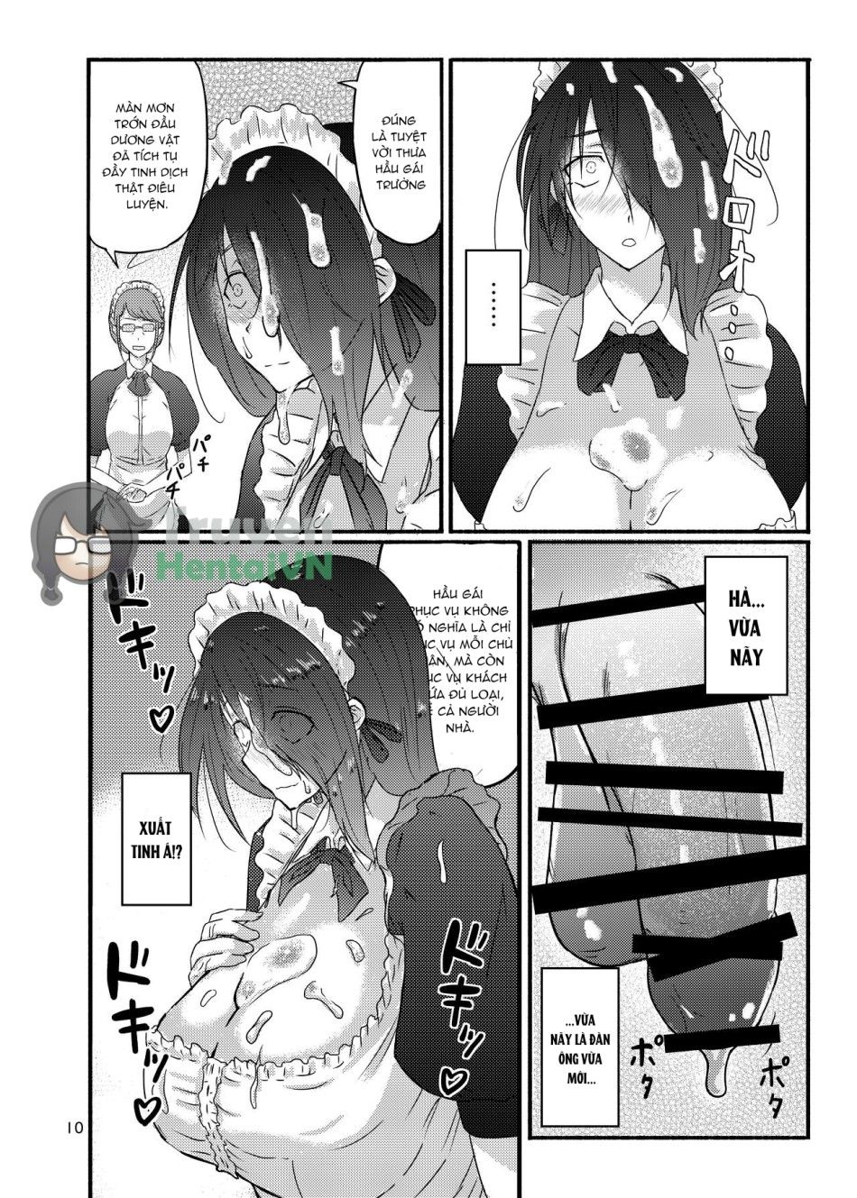 Futsuu No Inkya No Jk Datta Kedo, Maid Ni Sarete, Makasare Haramasare Shussan Saserarete Bitch Ni Naremashita! Oneshot page 10 - Giả Dược