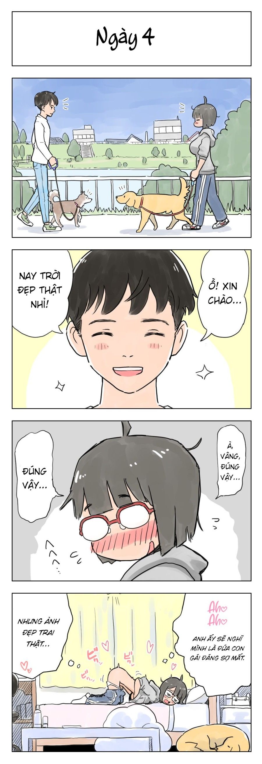 Gái Đeo Kính Ngực Bự Sẽ Làm Tình Với Chó Của Cô Ấy Sau 100 Ngày! Chương 1 page 5 - Giả Dược