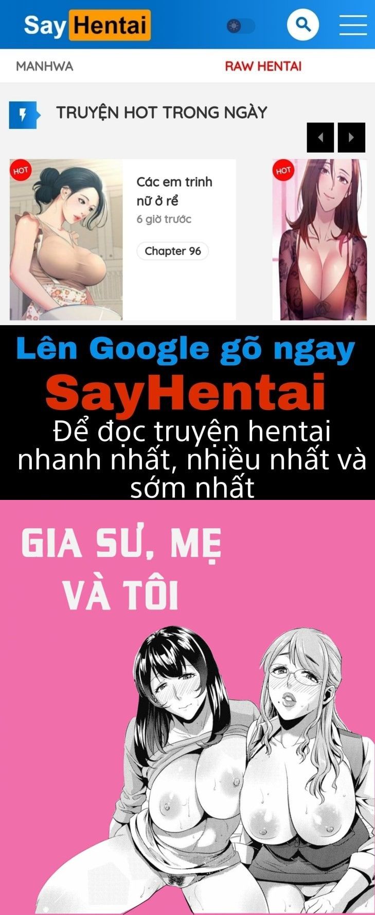 đọc truyện Gia Sư Và Mẹ Và Tôi Oneshot ảnh 1 tại Giả Dược