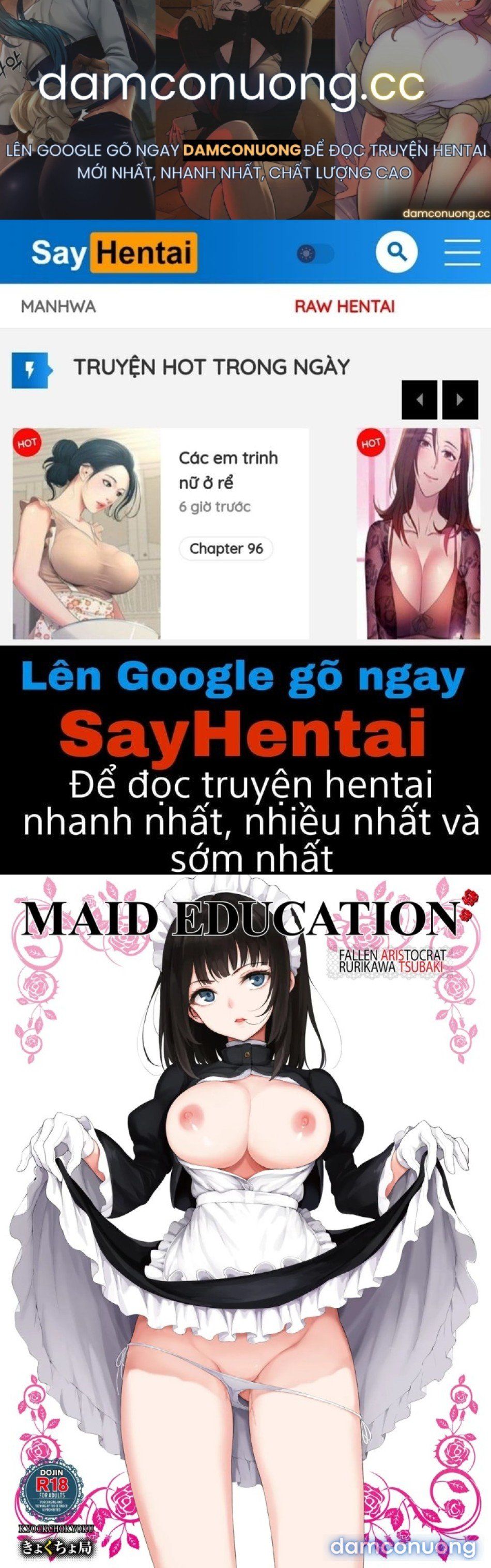 đọc truyện Giáo Dục Hầu Gái_ Quý Tộc Sa Ngã Rurikawa Tsubaki Chương 1 ảnh 2 tại Thiên Thai Truyện