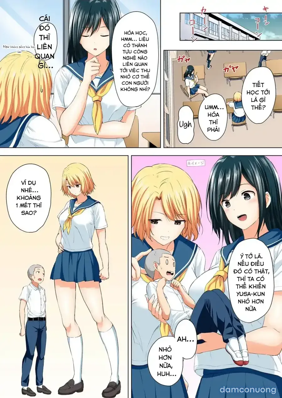 đọc truyện [hachimitsu] Shinchousa 40cm, Kyou Mo Omocha Ni Saretemasu ~ Dekkai Jk No Iinari Sex 1-2 | With A Height Difference Of 40cm, I