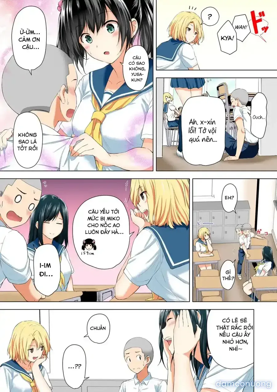 đọc truyện [hachimitsu] Shinchousa 40cm, Kyou Mo Omocha Ni Saretemasu ~ Dekkai Jk No Iinari Sex 1-2 | With A Height Difference Of 40cm, I