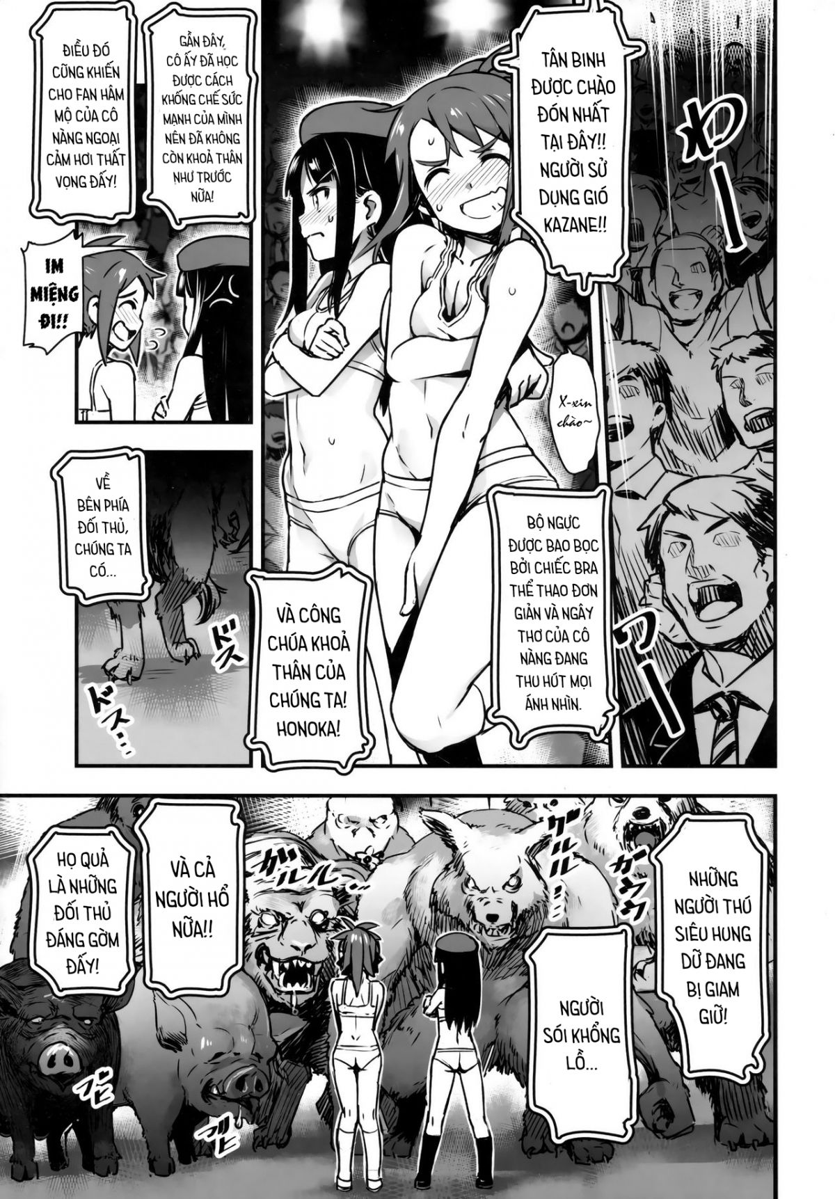 đọc truyện Hadakahime Honoka San Kyodai Osubuta Vs Chounouryoku Shoujo! Oneshot ảnh 12 tại Giả Dược