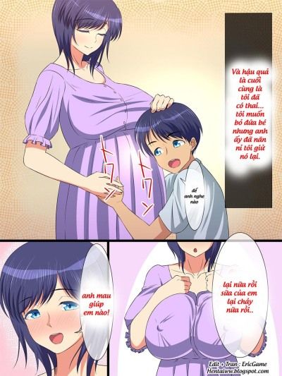 đọc truyện Hahabote! Dougan Kyonyuu Okaa-san Ga Musuko Ni Haramasarete Shiawase Ni Naru Hanash Chương 2 ảnh 12 tại Giả Dược