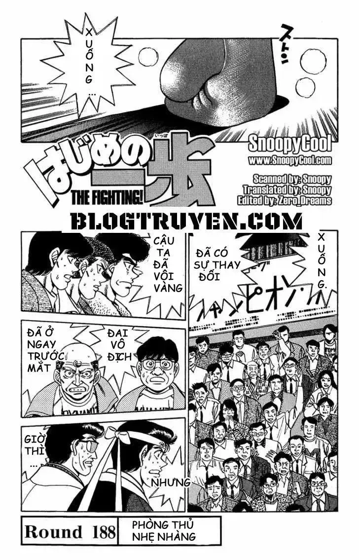 đọc truyện Hajime No Ippo Chương 188 ảnh 5 tại Giả Dược